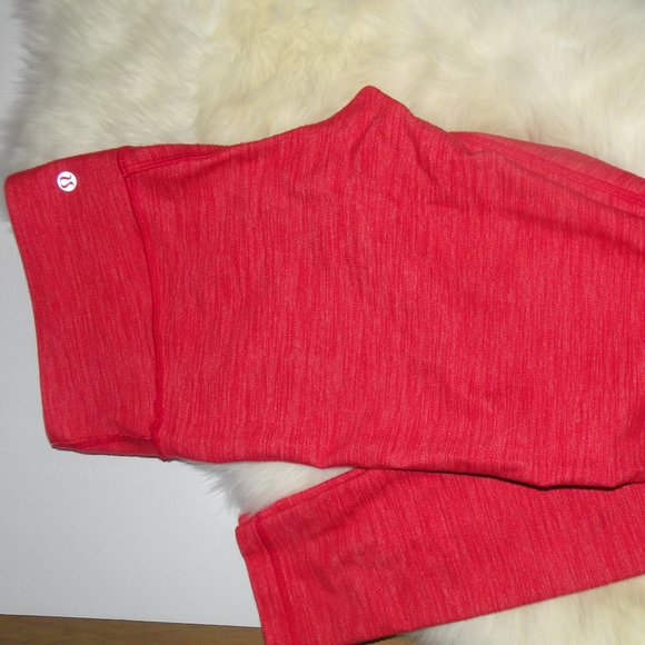 LuLuLemon Capri Red Yoga Pants Full-Length Size 8